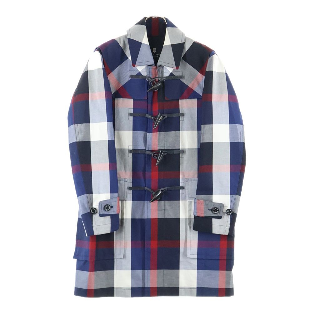 BURBERRY Blue Labelバーバリーノバチェックダッフルコートトグル BURBERRY BLACK LABEL (バーバリー ブラックレーベル) チェック総柄