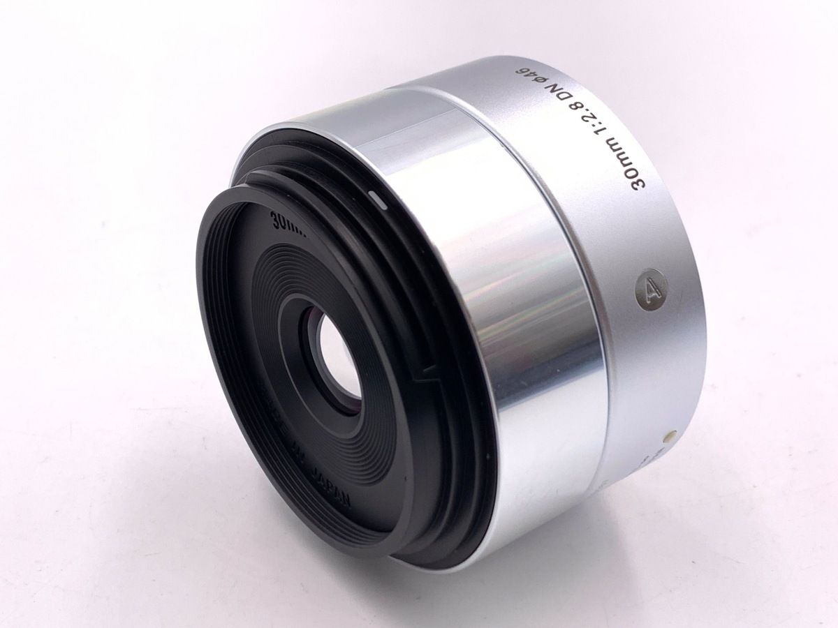  並品 シグマ 30 mm F 2 8 DN ソニーEマウント用 シルバー レンズ(単焦点) カメラ