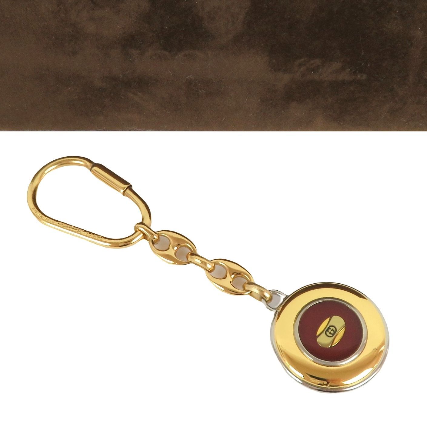 GUCCI グッチ ゴールド キーリング キーホルダー キーチャーム GG 男女兼用 保存 き rk 10182