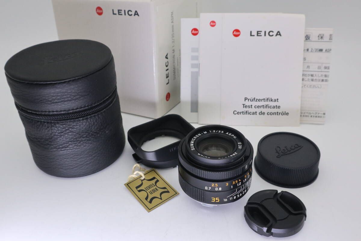 Leica SUMMICRON-M 35mm F2 ASPH E39 ライカ MFレンズ ブラック