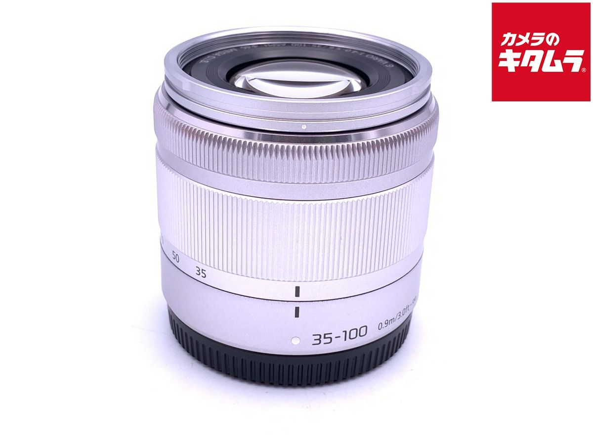 【】 【美品】 パナソニック LUMIX G VARIO 35-100mm F4.0-5.6 ASPH. MEGA O.I.S. [H-FS35100] シルバー