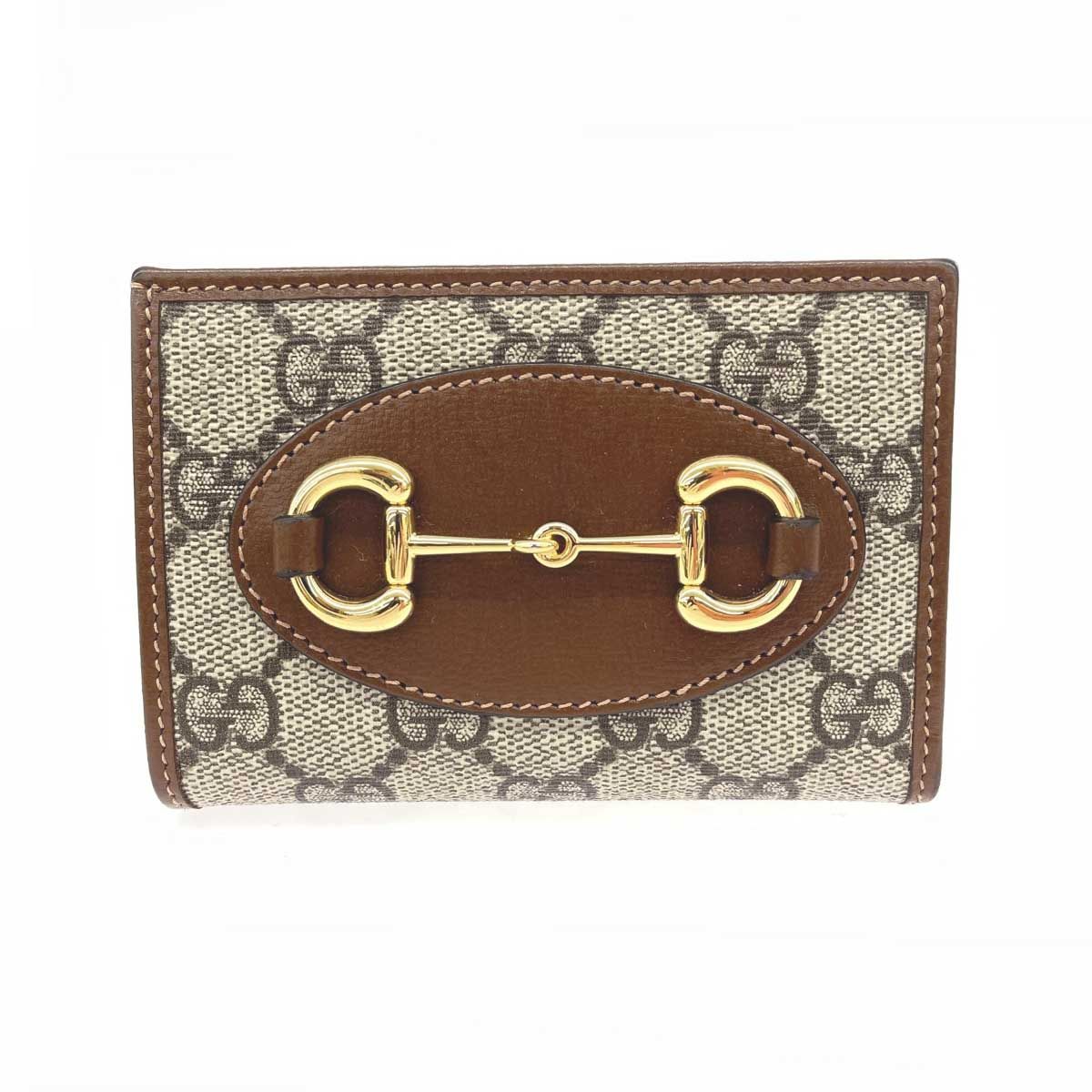 GUCCI グッチ コンパクトウォレット/GGスプリーム ホースビット 726846