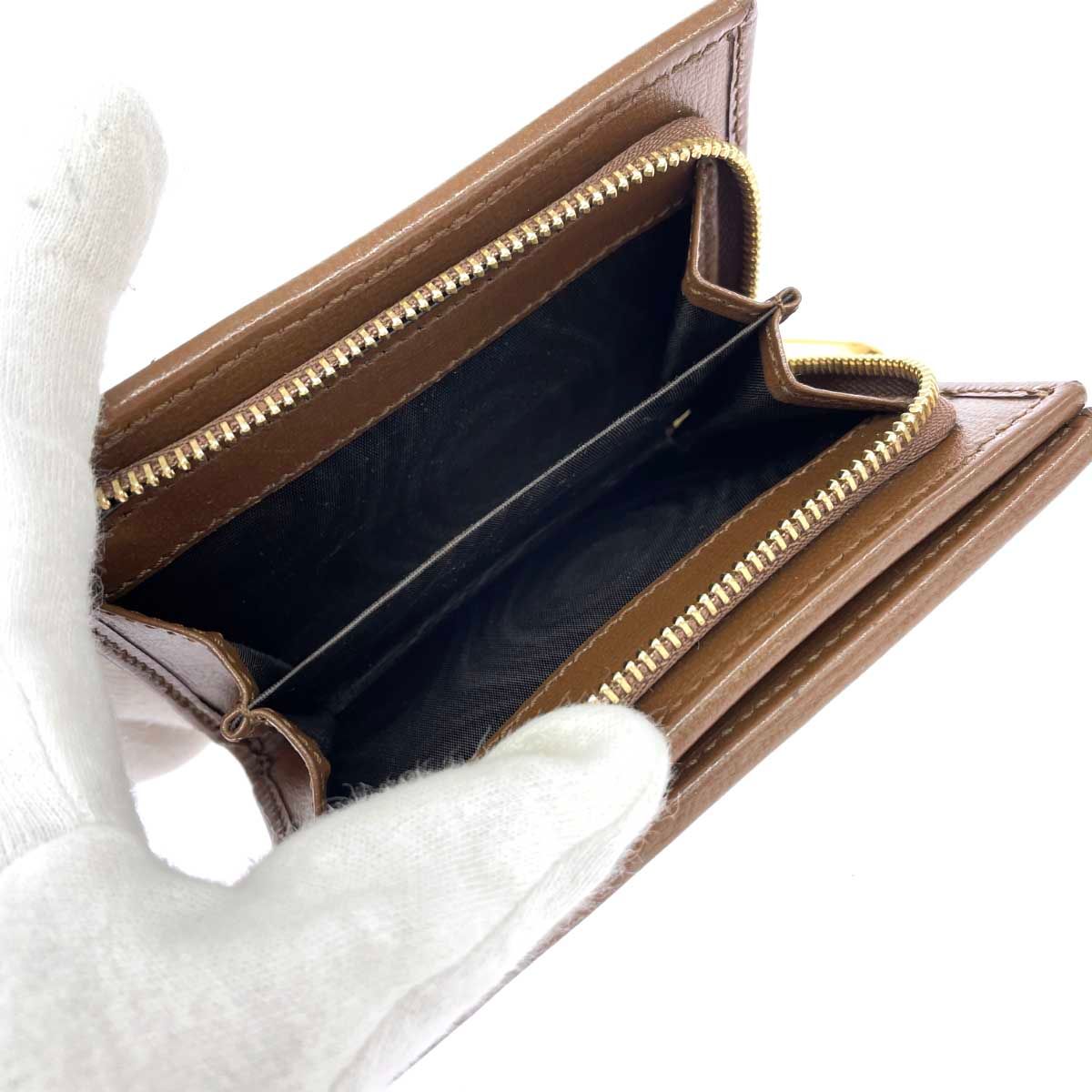 GUCCI グッチ コンパクトウォレット/GGスプリーム ホースビット 726846