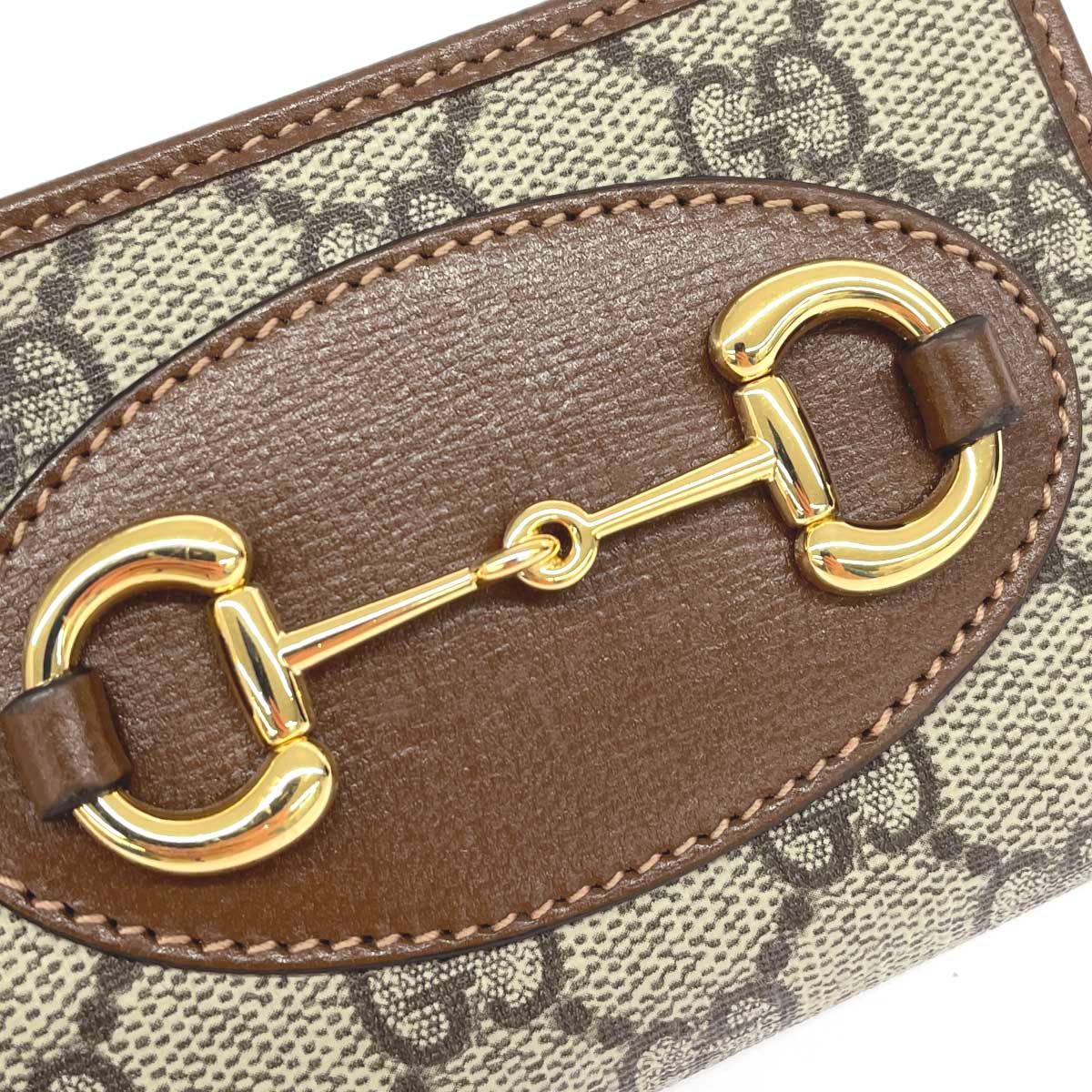 GUCCI グッチ コンパクトウォレット/GGスプリーム ホースビット 726846