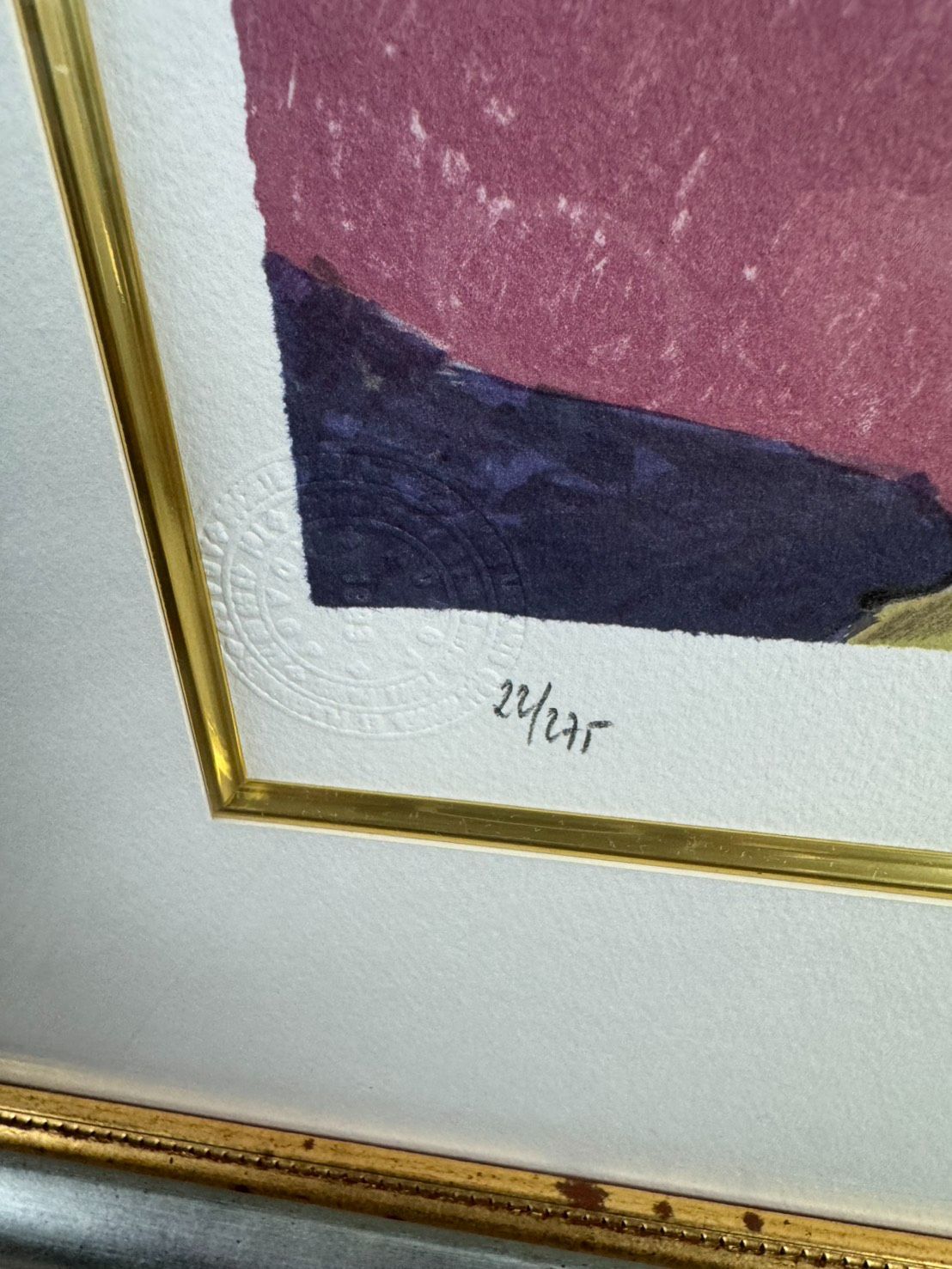 マリーローランサン 『ギターを持った二人の少女』 リトグラフ 22/275