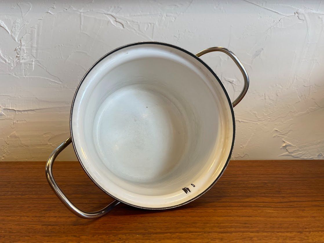  1960 s ヴィンテージ Lotus ロータス Cathrineholm キャサリンホルム 両手鍋 計量器具セット 調理家電セット ミルクパン ホーロー鍋 鍋 グリル