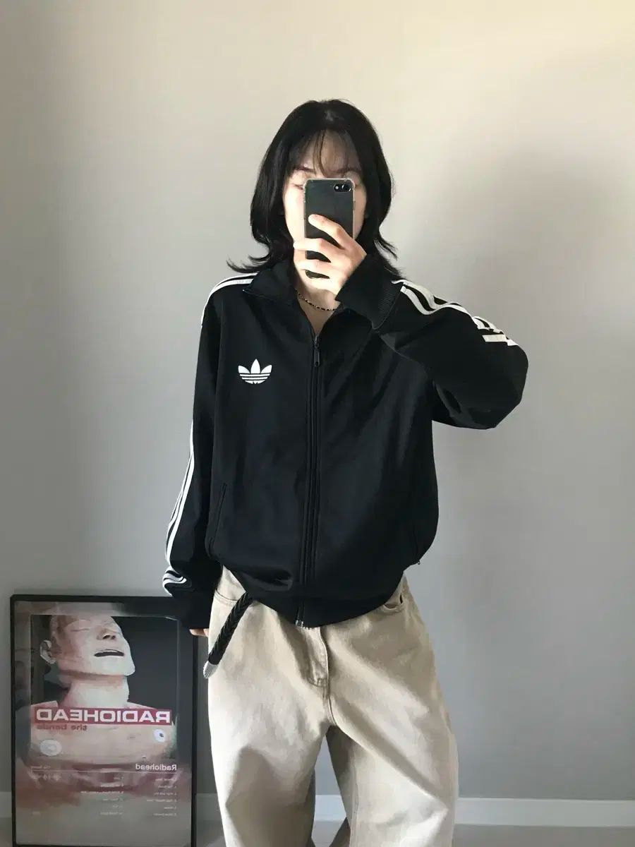 アディダス 旧ファイヤーバード ブラック トラックジャージ ジャージ