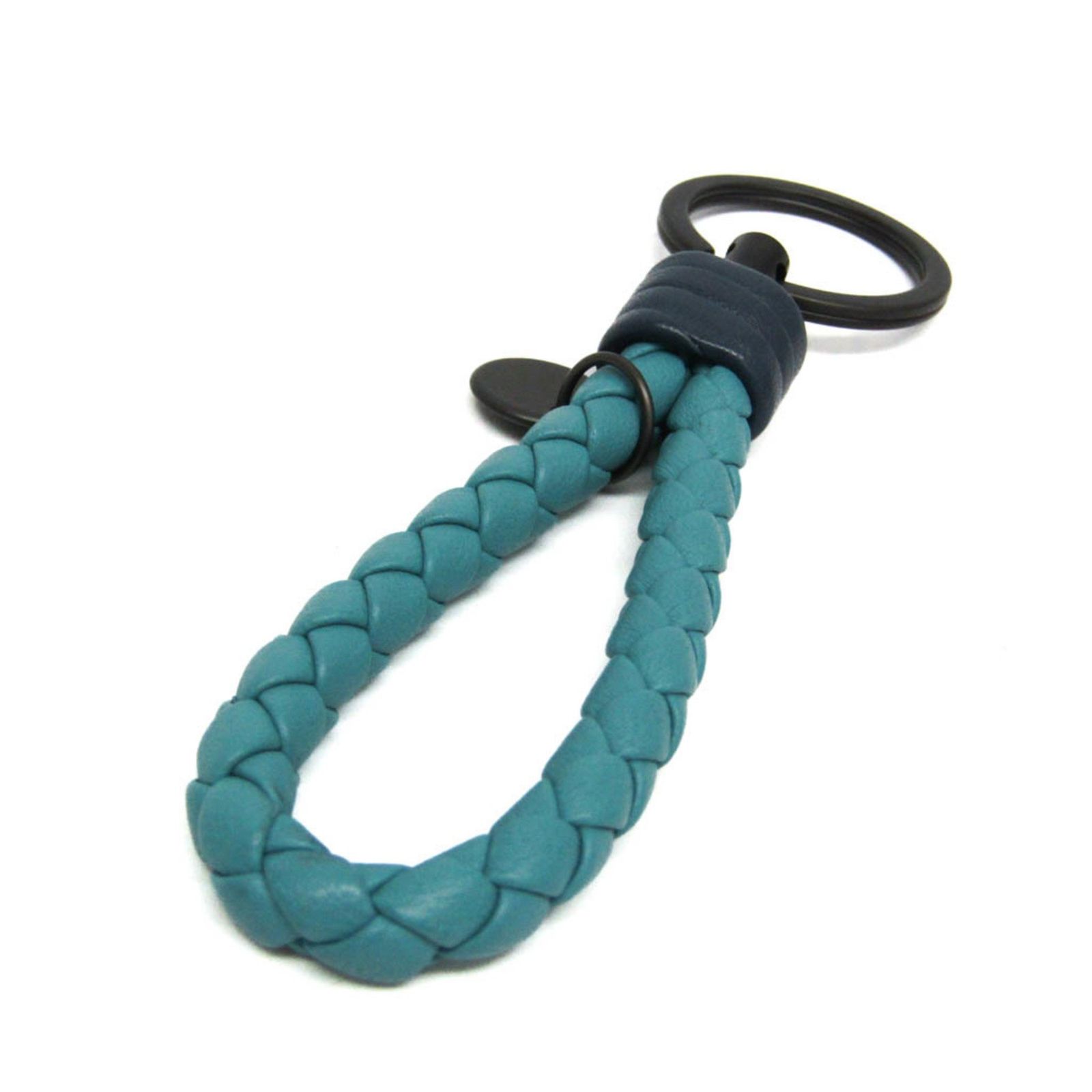 ボッテガ ヴェネタ Bottega Veneta イントレチャート キーホルダー ライトブルー