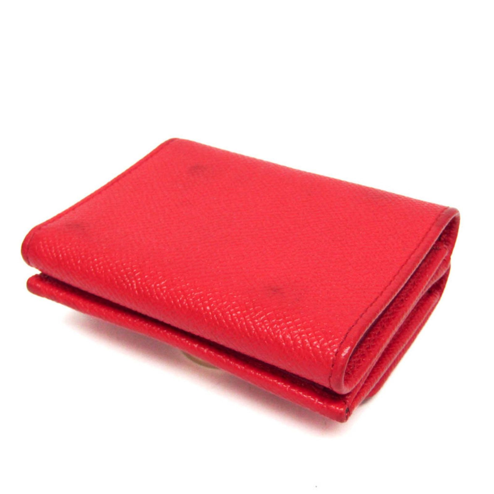 ブルガリ Bvlgari ブルガリブルガリ レディース レザー 財布 三つ折り レッド