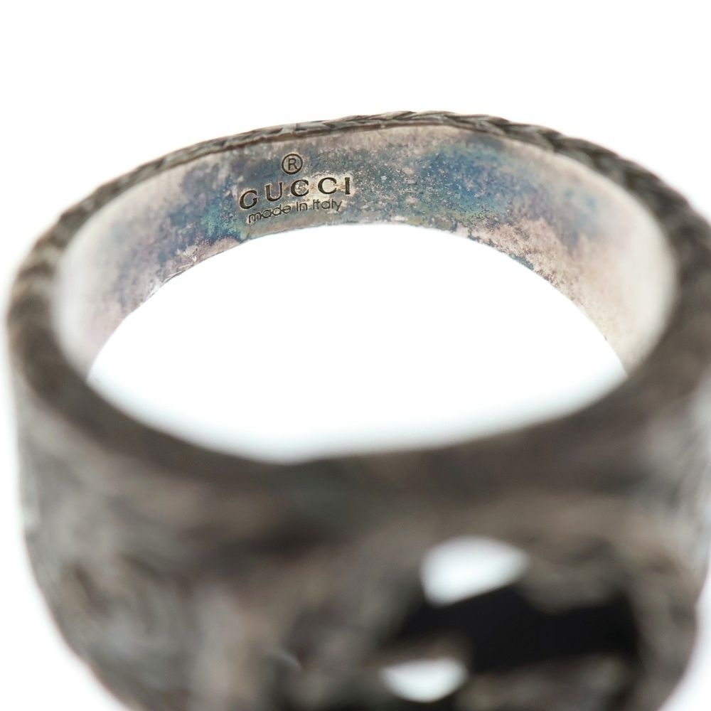 GUCCI (グッチ) インターロッキングG アラベスク リング 指輪 シルバー