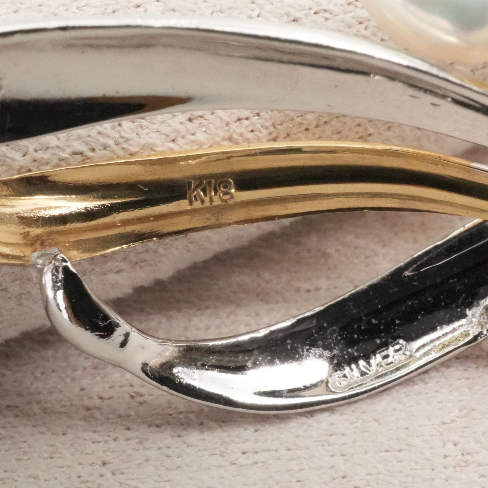 シルバー×K18 淡水パール リーフモチーフ ブローチ/25-2222S - メルカリ