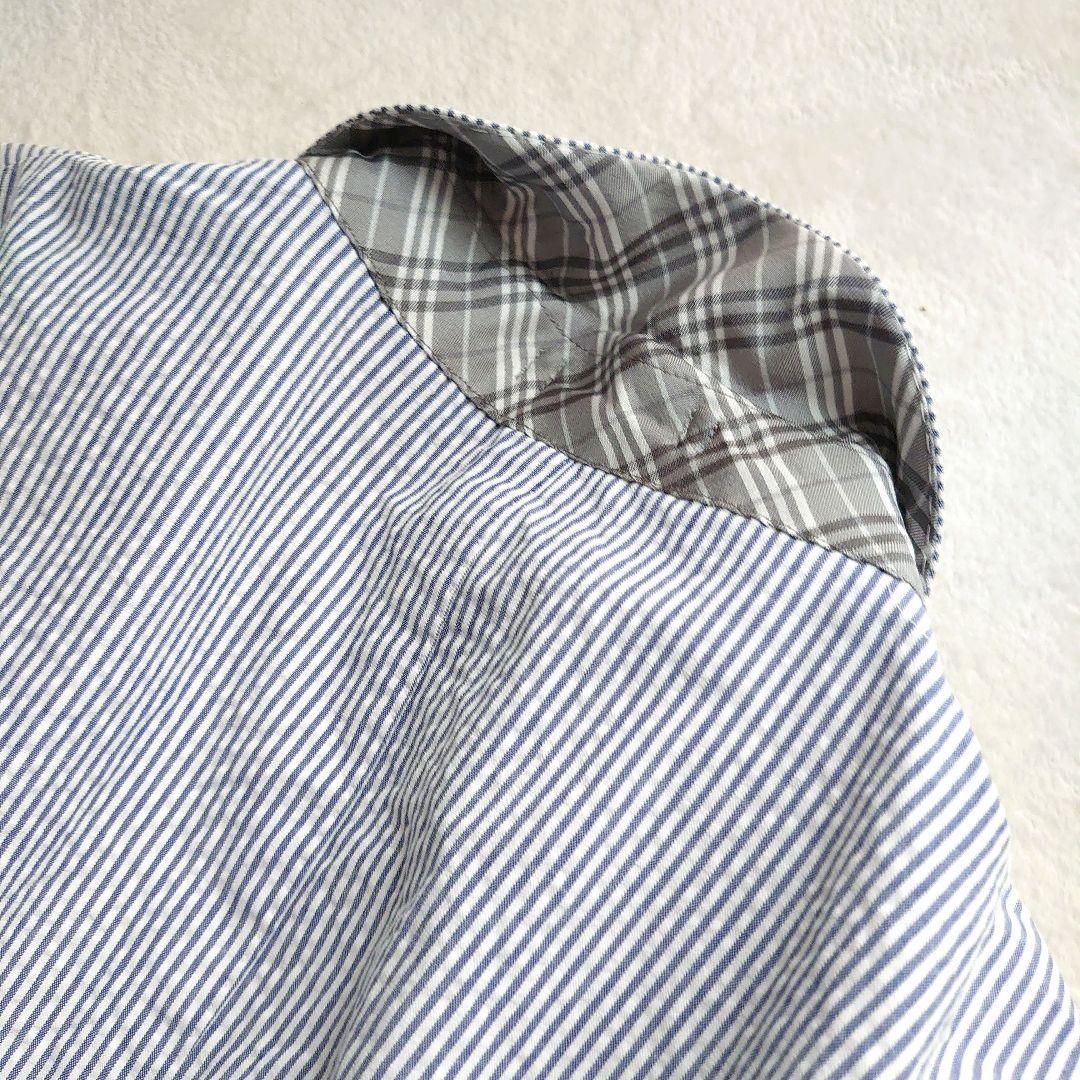 BURBERRY BLACK LABEL テーラードジャケット ストライプ チェック