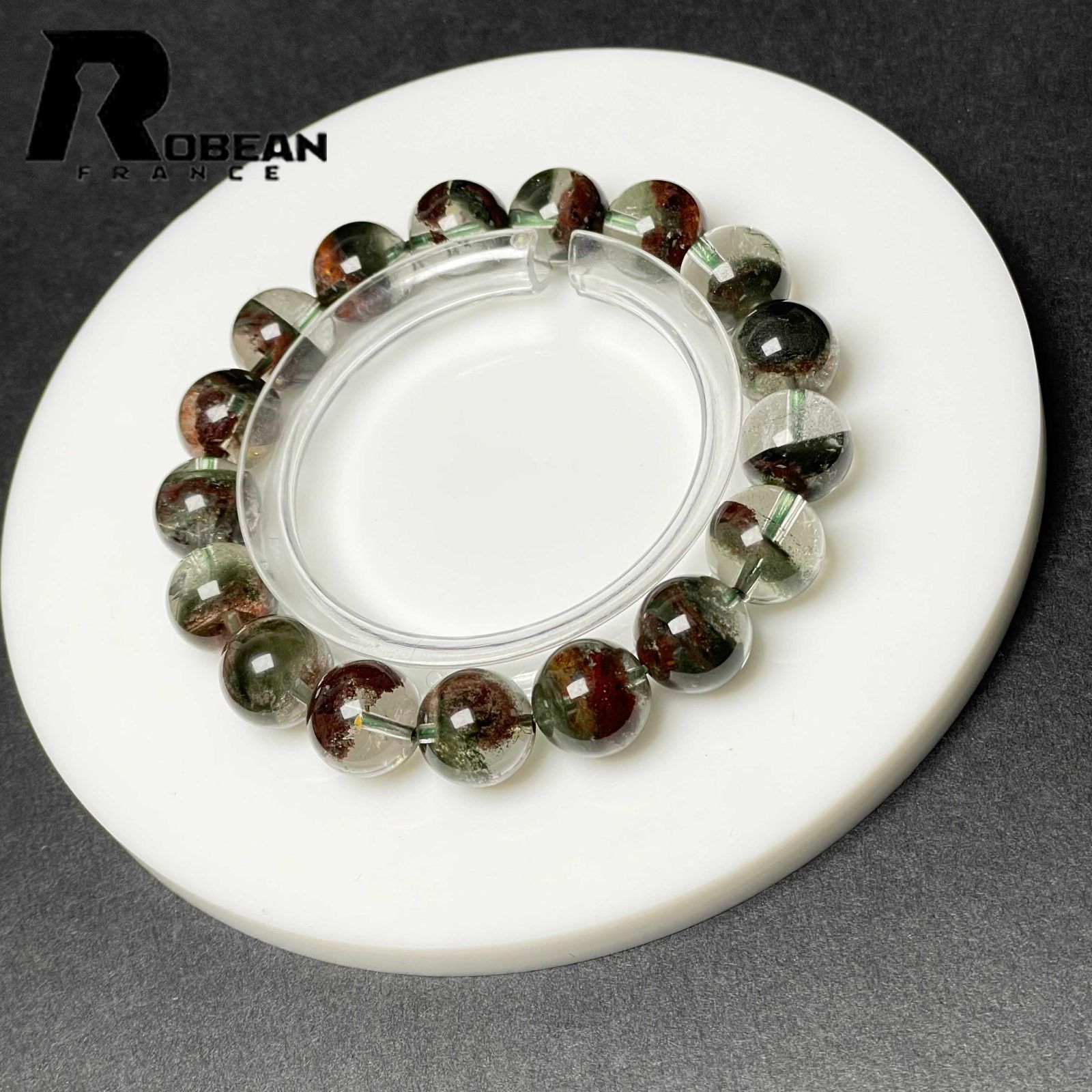EU製 定価19万円 ROBEAN グリーントルマリン パワーストーン ブレスレット 天然石 金運 浄化 ギフト プレゼント 11 8 12 2 mm