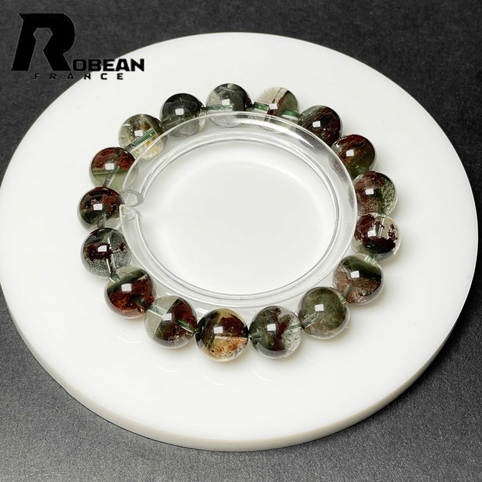 EU製 定価19万円 ROBEAN グリーントルマリン パワーストーン ブレスレット 天然石 金運 浄化 ギフト プレゼント 11 8 12 2 mm