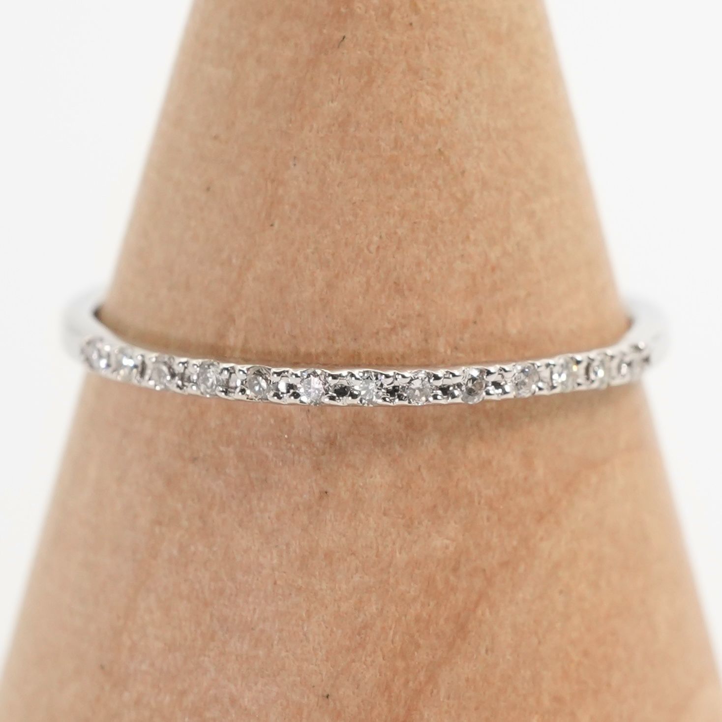 ヴァンドーム青山 Pt900 ハーフエタニティ ダイヤ リング/24-5222S