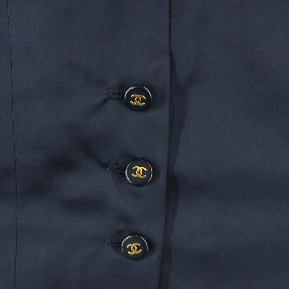 CHANEL (シャネル) 95AW ココマークボタン シルクサテン ミディアム