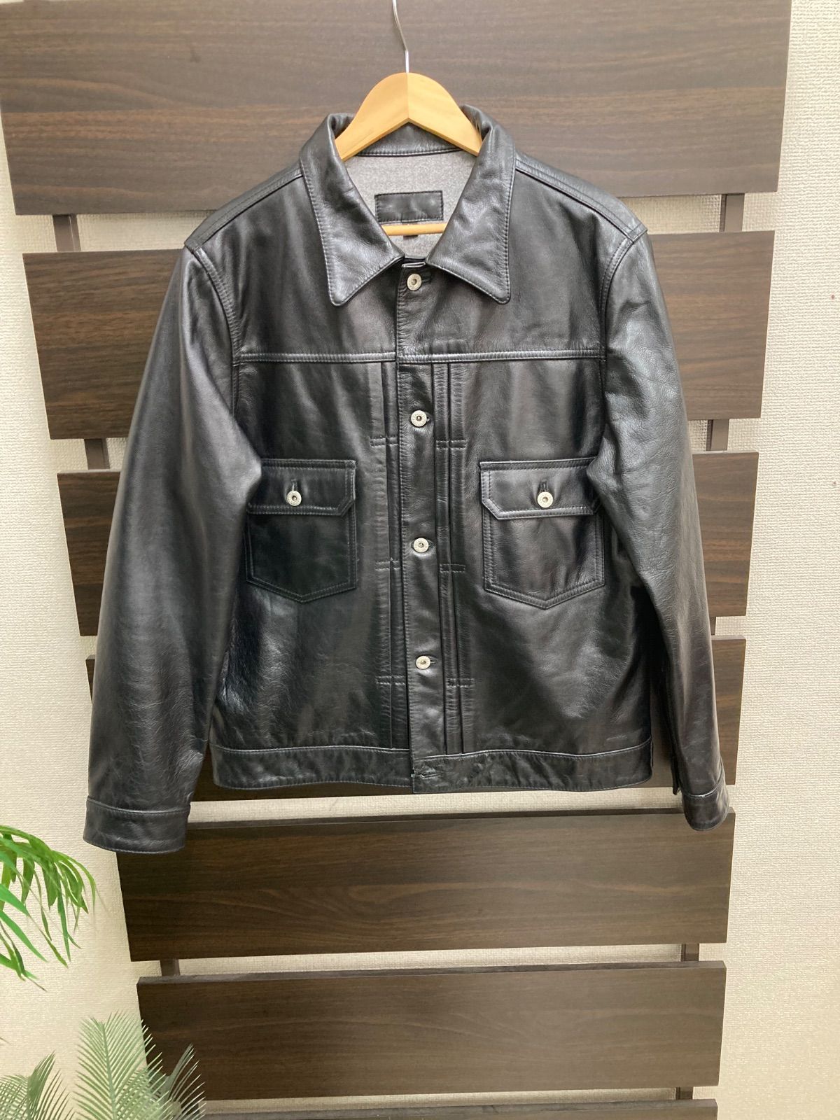 レザージャケット ブラック 2XLサイズ トラッカー 2nd 平塚店 衣料品