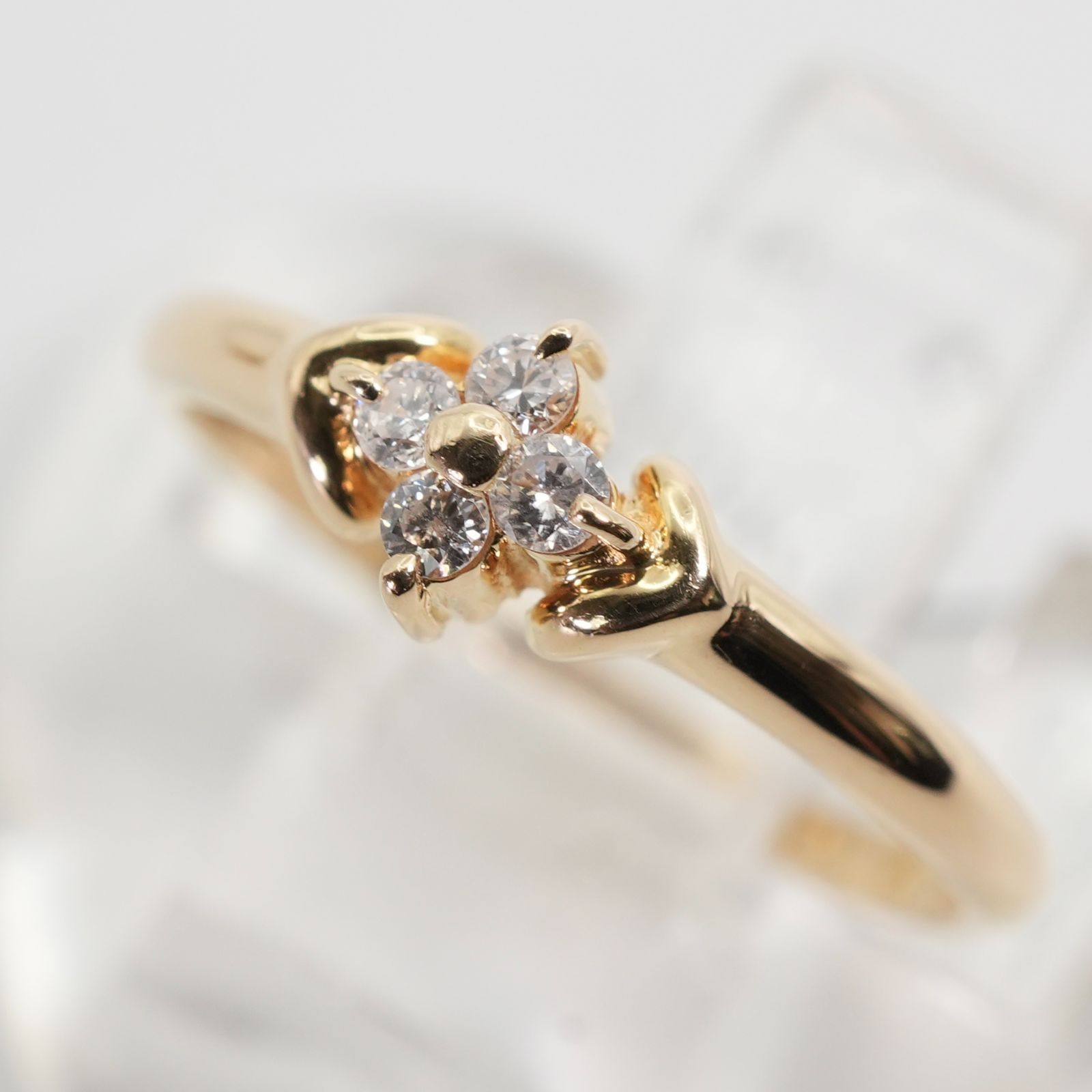 [新品仕上済] ヴァンドーム青山 k18 ダイヤモンド フラワー リング ヴァンドーム青山 ダイヤモンド フラワー K18 リング/24-3927S - メルカリ