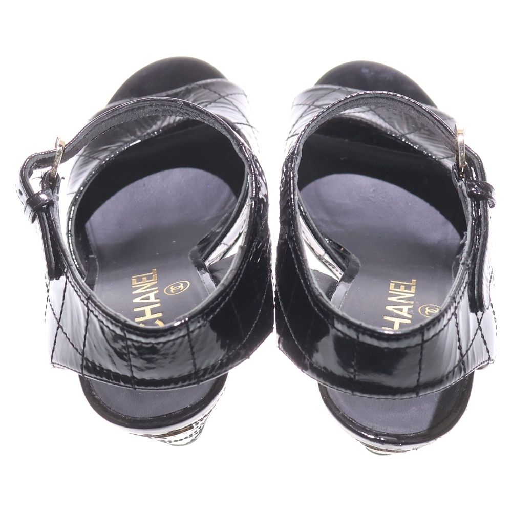 CHANEL (シャネル) マトラッセ ココマーク ロゴプレート パテント