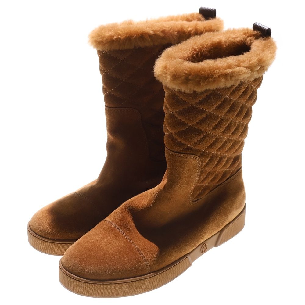 ルイヴィトン　スエードショートブーツ　25cm LOUIS VUITTON (ルイヴィトン) スエードレザー モノグラム