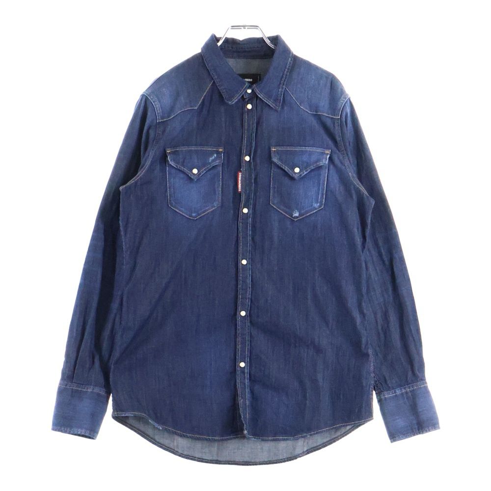 DSQUARED2 (ディースクエアード) 23AW スナップボタン デニム長袖