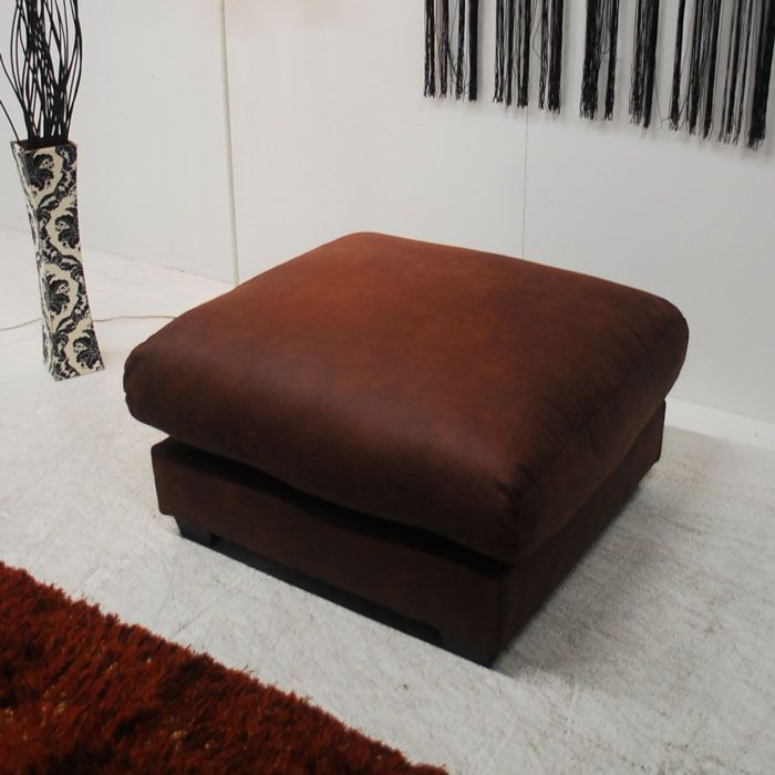 アウトレット 現品限り 一部 北欧調モダン ワイドオットマン 新素材 セーフスペックレザー スツール 211108-ルークst