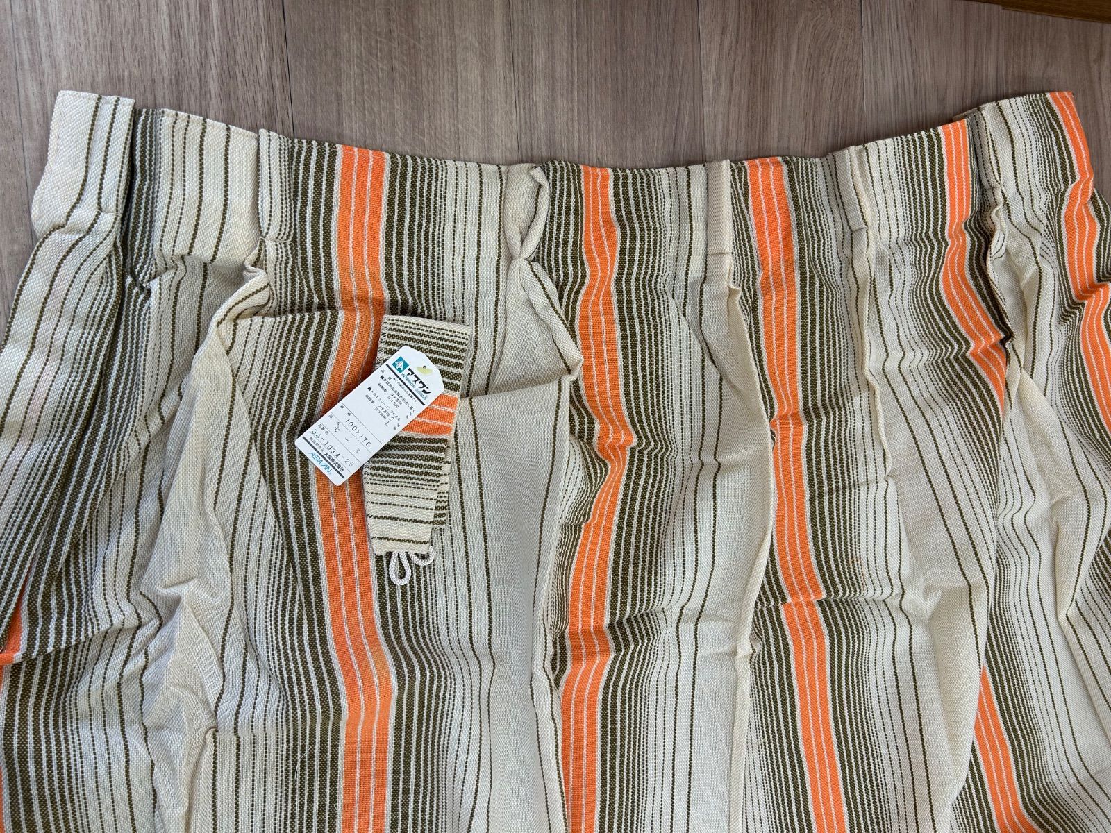 未使用品】希少！カーテン セーヌ 100X175㎝ 昭和レトロ 当時物