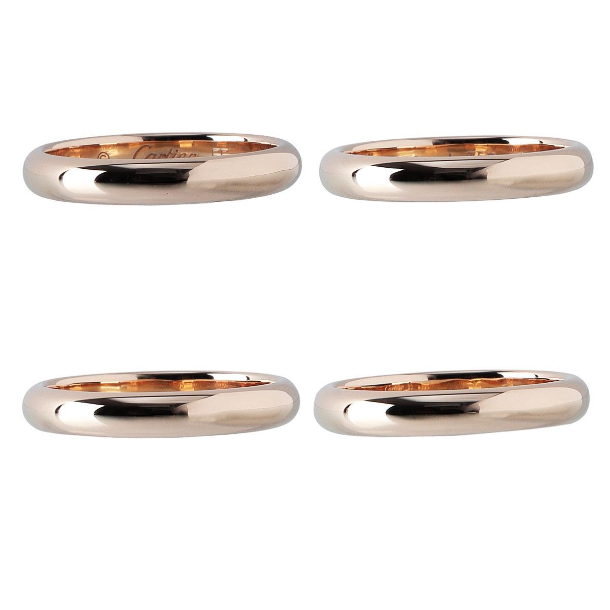 カルティエ 1895 ウェディング リング #55 幅3.4mm Au750YG 保証書