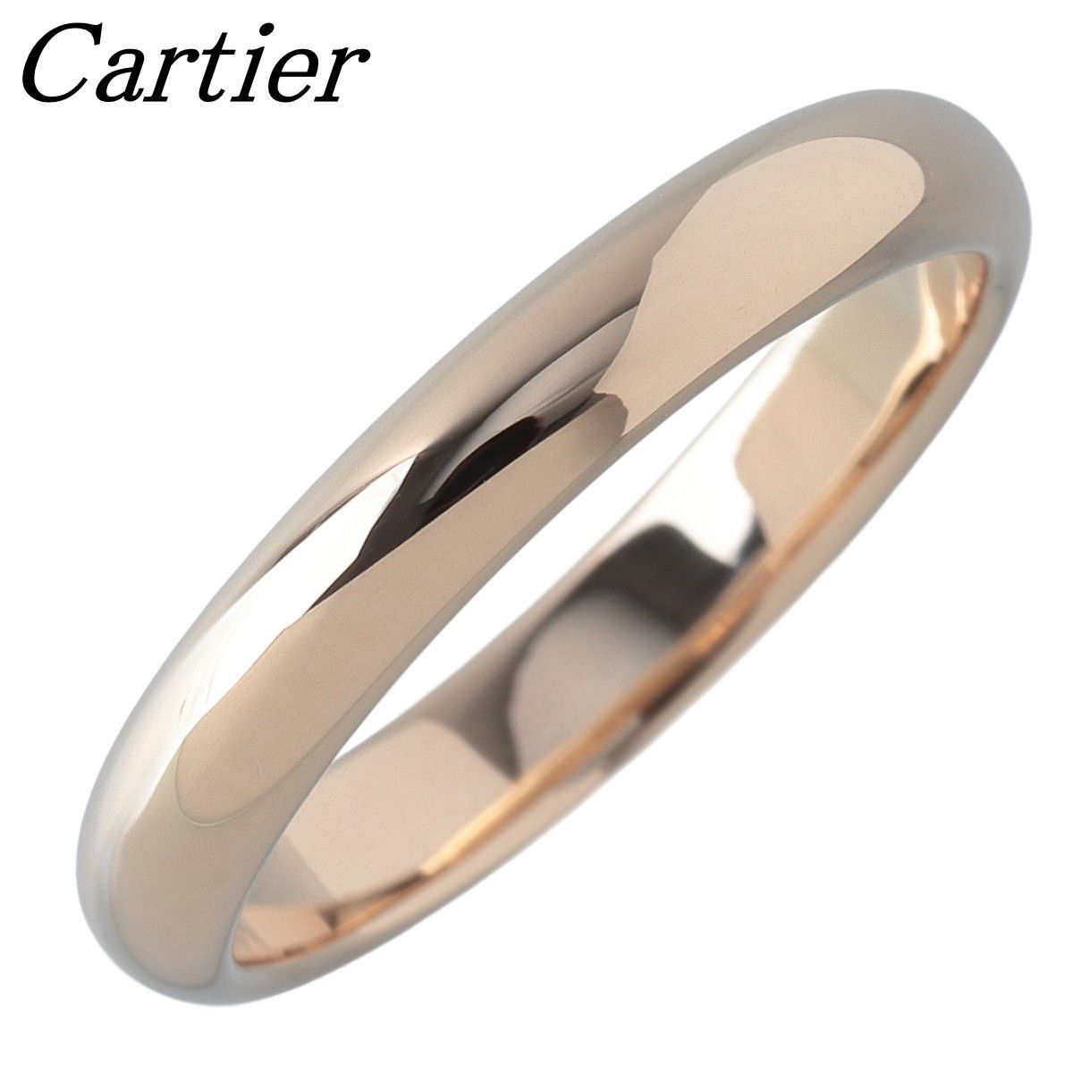 カルティエ 1895 ウェディング リング #55 幅3.4mm Au750YG 保証書