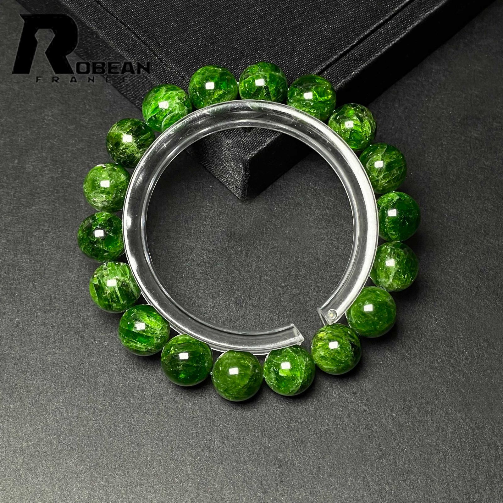 夢色 EU製 定価20万円 ROBEAN ダイオプサイド ブレスレット パワーストーン 天然石 オシャレ プレゼント 11 3 5 mm