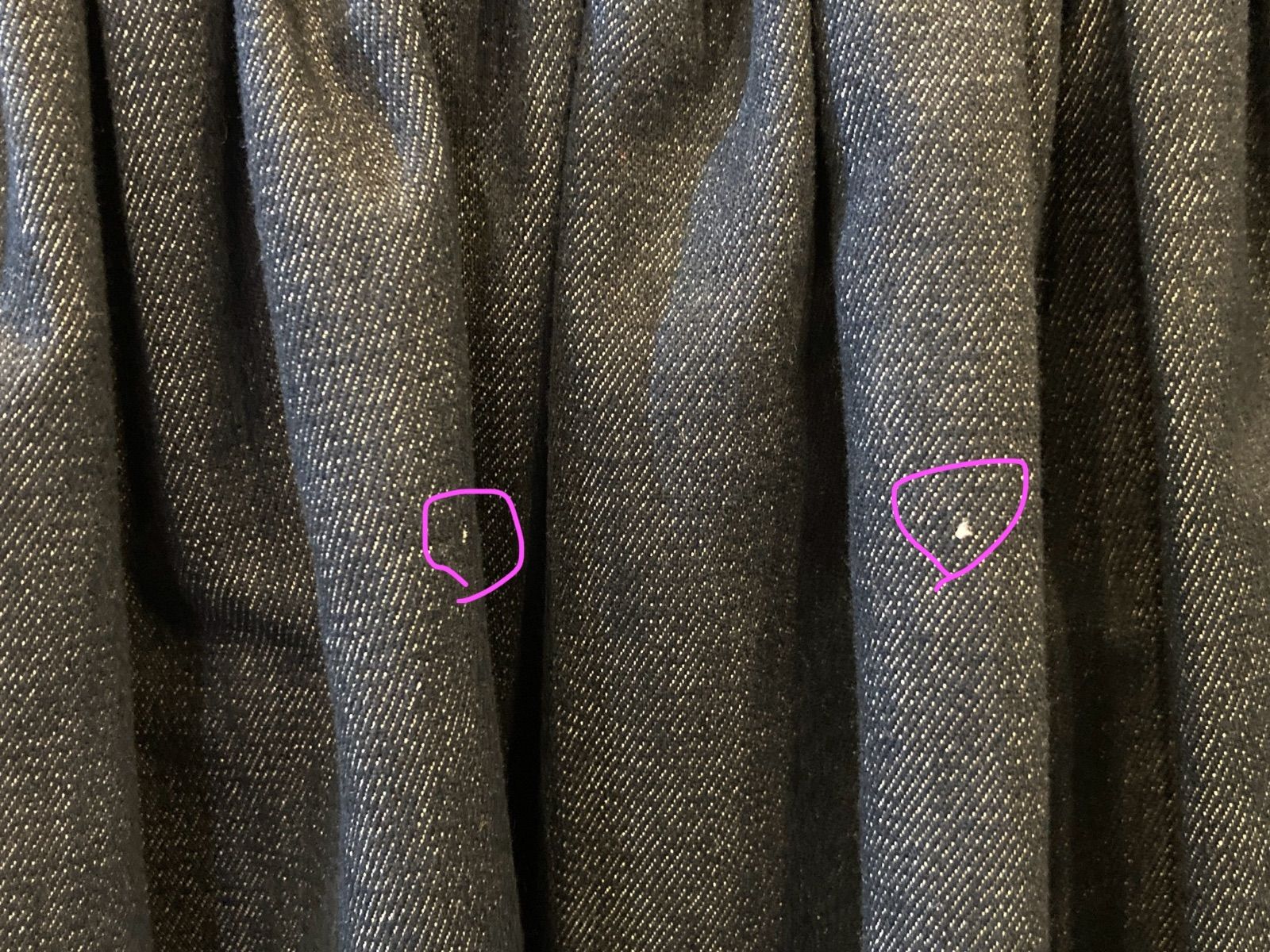  251142 kate spade YORK ビジュー襟 フ ワンピース デニム ４ ケイトスペード 半袖 ひざ丈ワンピース