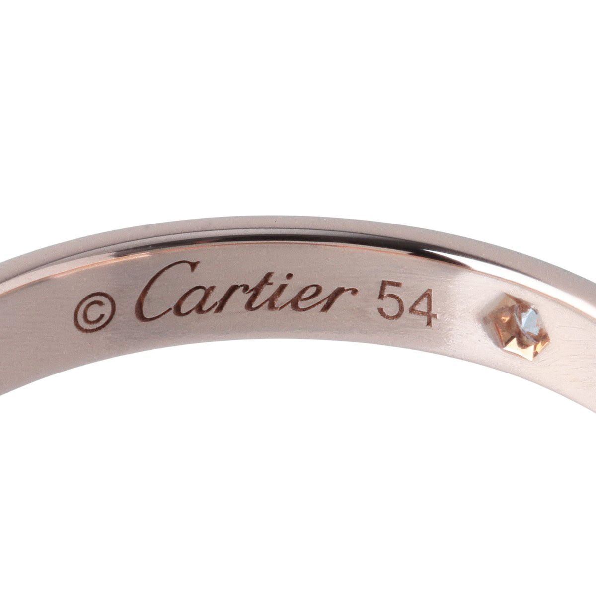 カルティエ ダイヤ リング Cドゥカルティエ ウェディング 1PD #54 幅