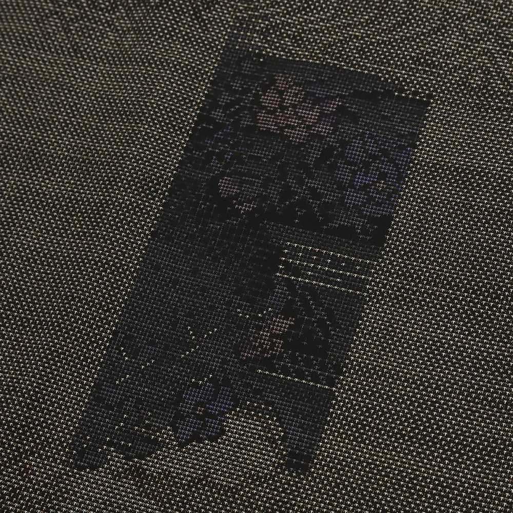  道中着 本場大島紬 ７マルキ 正絹 焦げ茶 ベージュ 花 泥染め お仕立て上がり 春 夏 秋 着物 ロング スリーシーズン No.i 3-0965 羽織 着物 浴衣