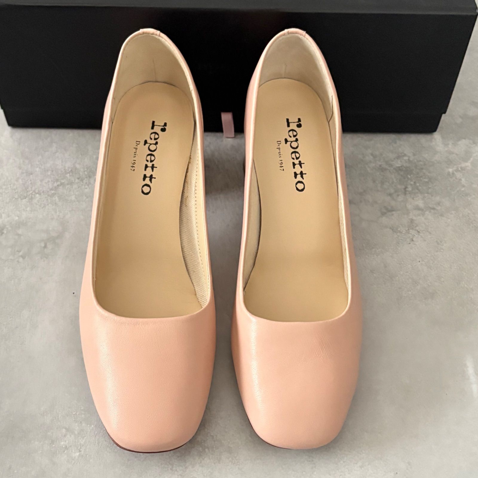 Repetto レペット チャンキーヒールパンプス レディースシューズ 箱