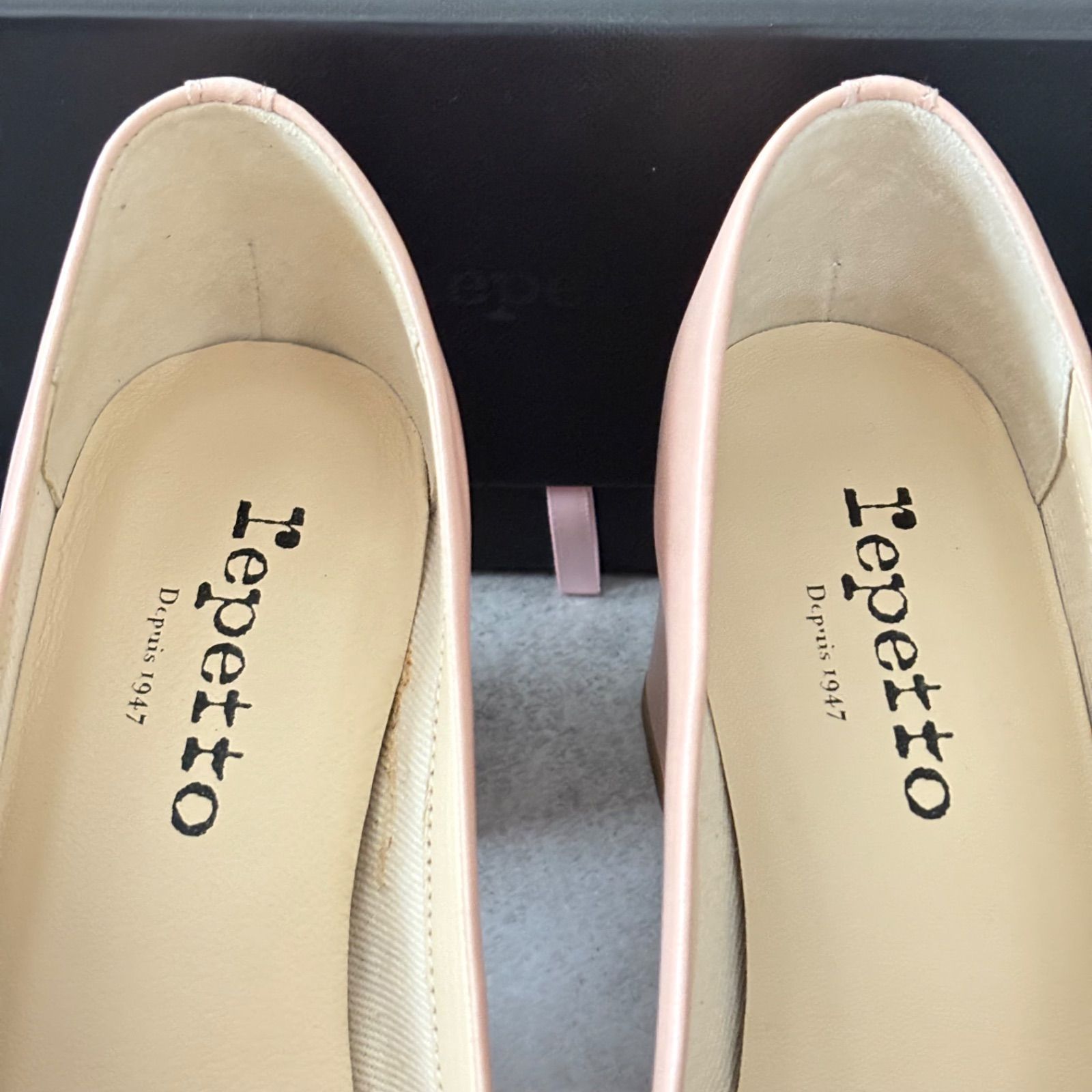Repetto レペット チャンキーヒールパンプス レディースシューズ 箱