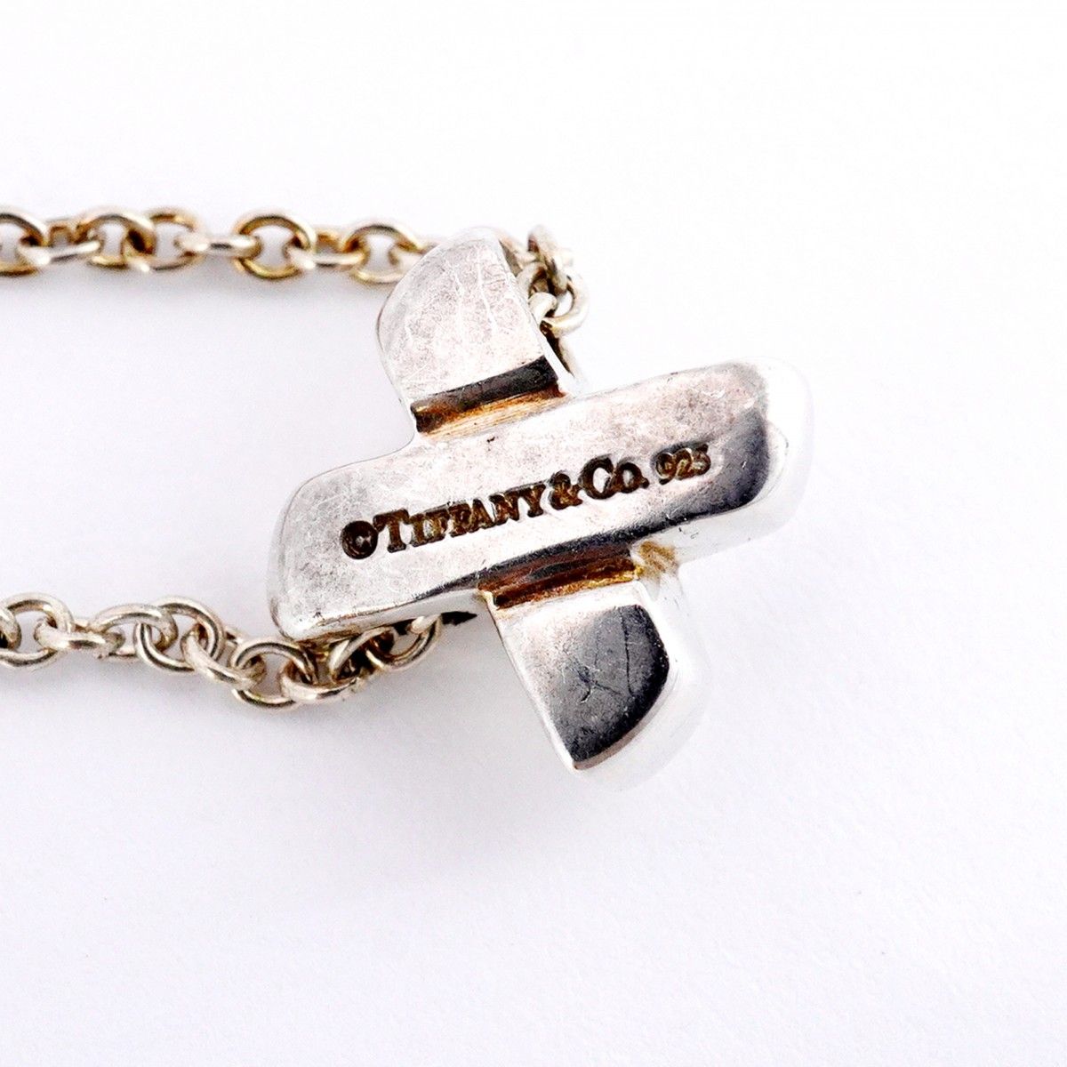 5job0362】ティファニー ネックレス クロスステッチ シルバー925【中古