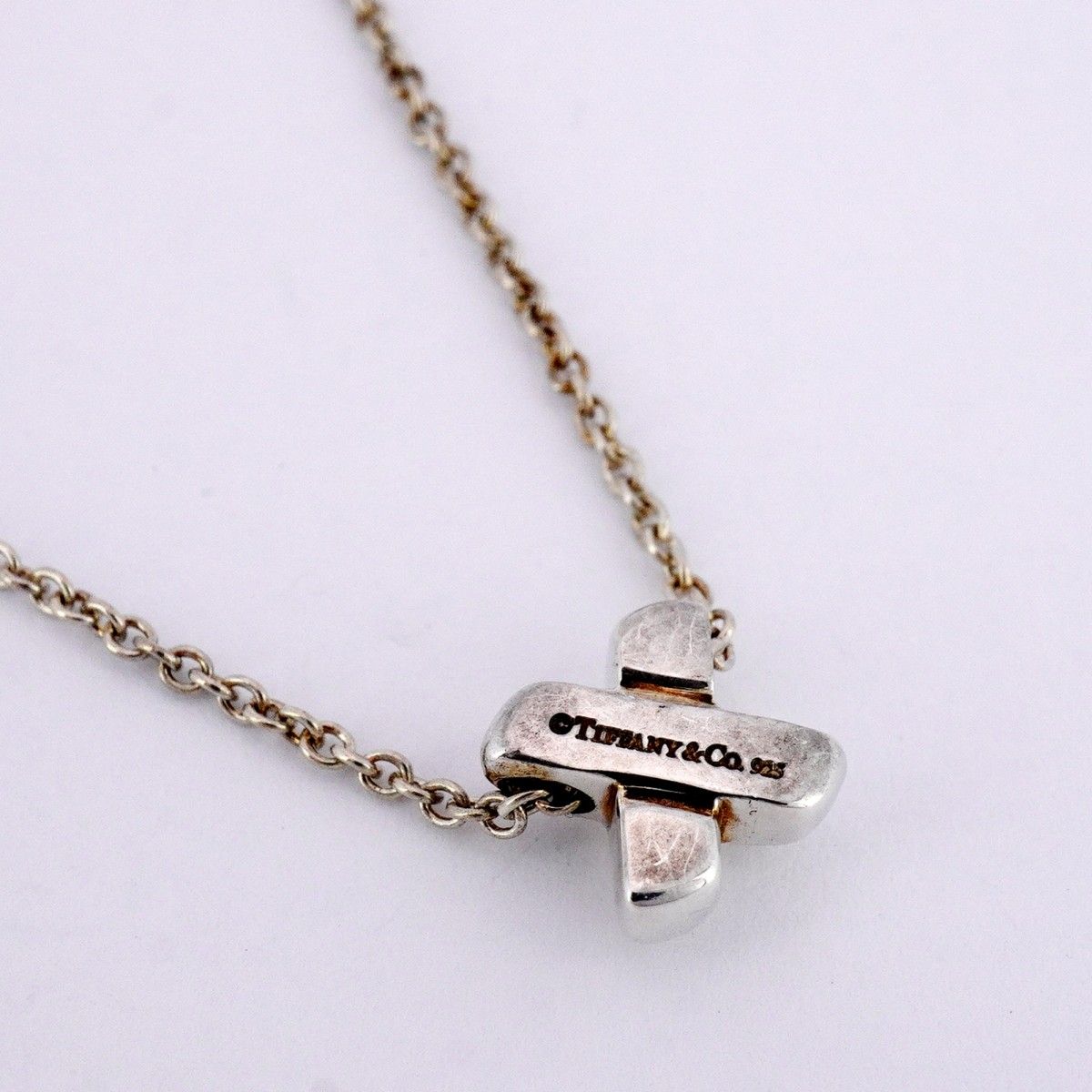 5job0362】ティファニー ネックレス クロスステッチ シルバー925【中古