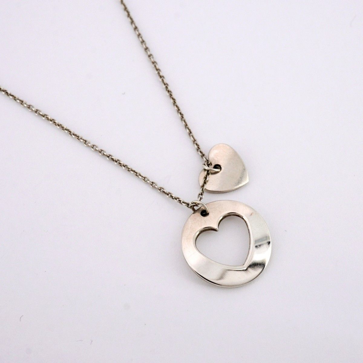 5 job 0365 ティファニー ネックレス ステンシルハート シルバー925 レディース