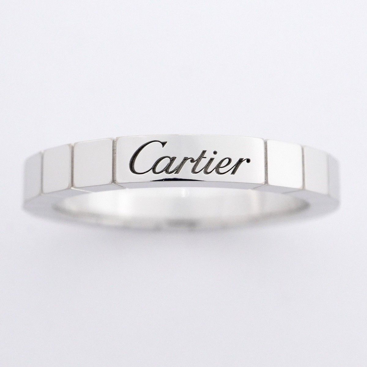 5 job 0379 カルティエ リング ラニエール K 18 WG ホワイトゴールド ＃57 メンズ レディース ユニセックス