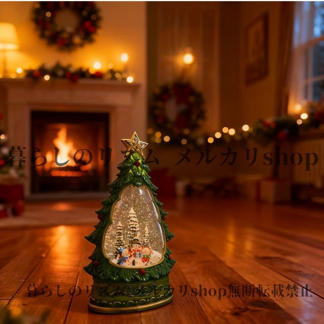  スノードーム 雪だるま 雪景色グローブ 音楽ベル付き ヴィンテージアクリル ホリデーデコレーション リビングルーム ベッドルーム サイドテーブル プレゼント ツリー型スノードーム オブジェ 置物 五月人形 節分豆 その他 クリスマス