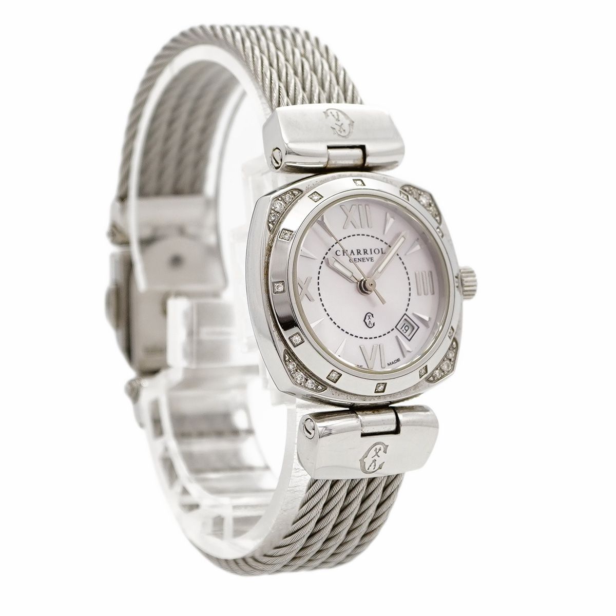 ALEXS ピンク文字盤