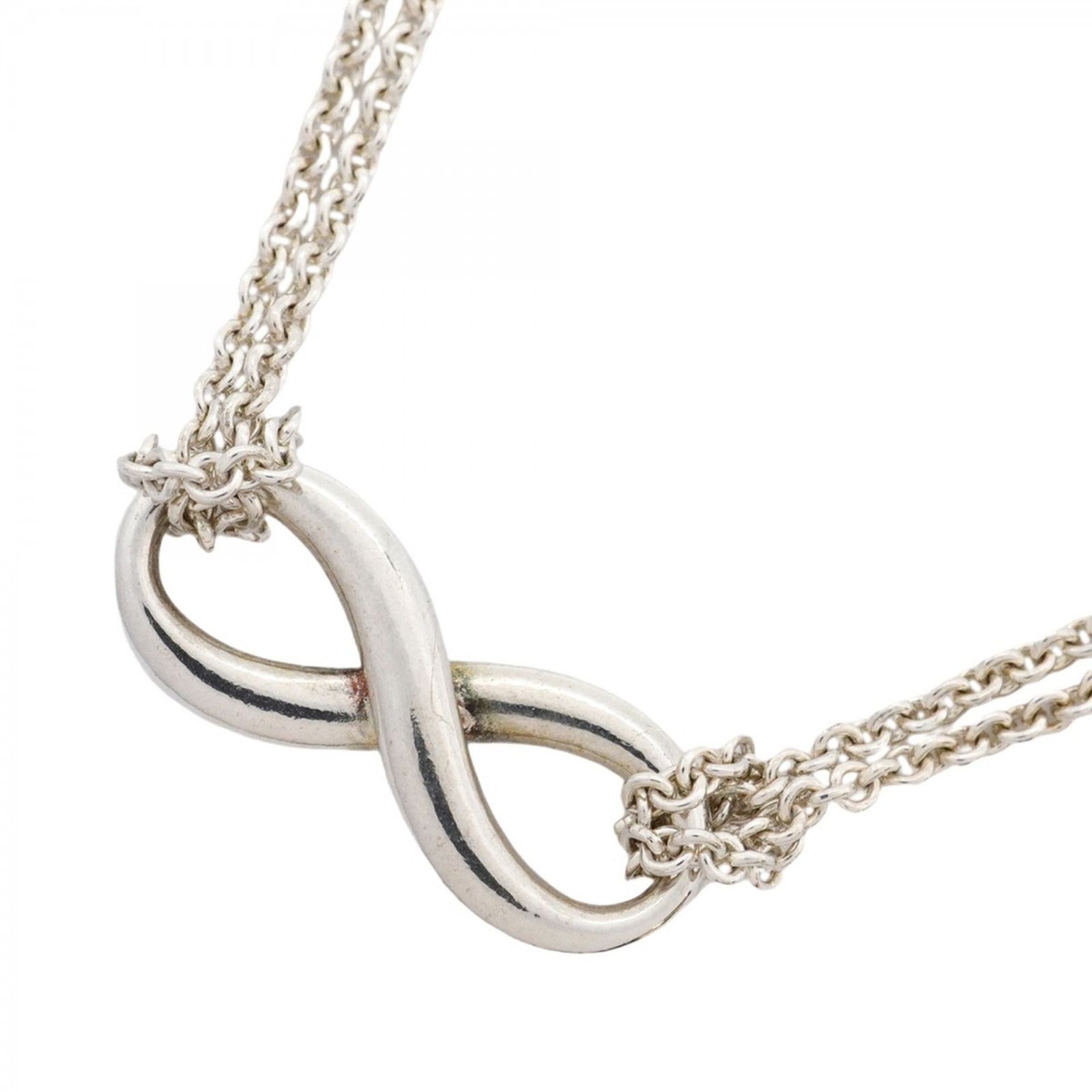 ティファニー Tiffany ネックレス インフィニティ ダブルチェーン シルバー925レディース