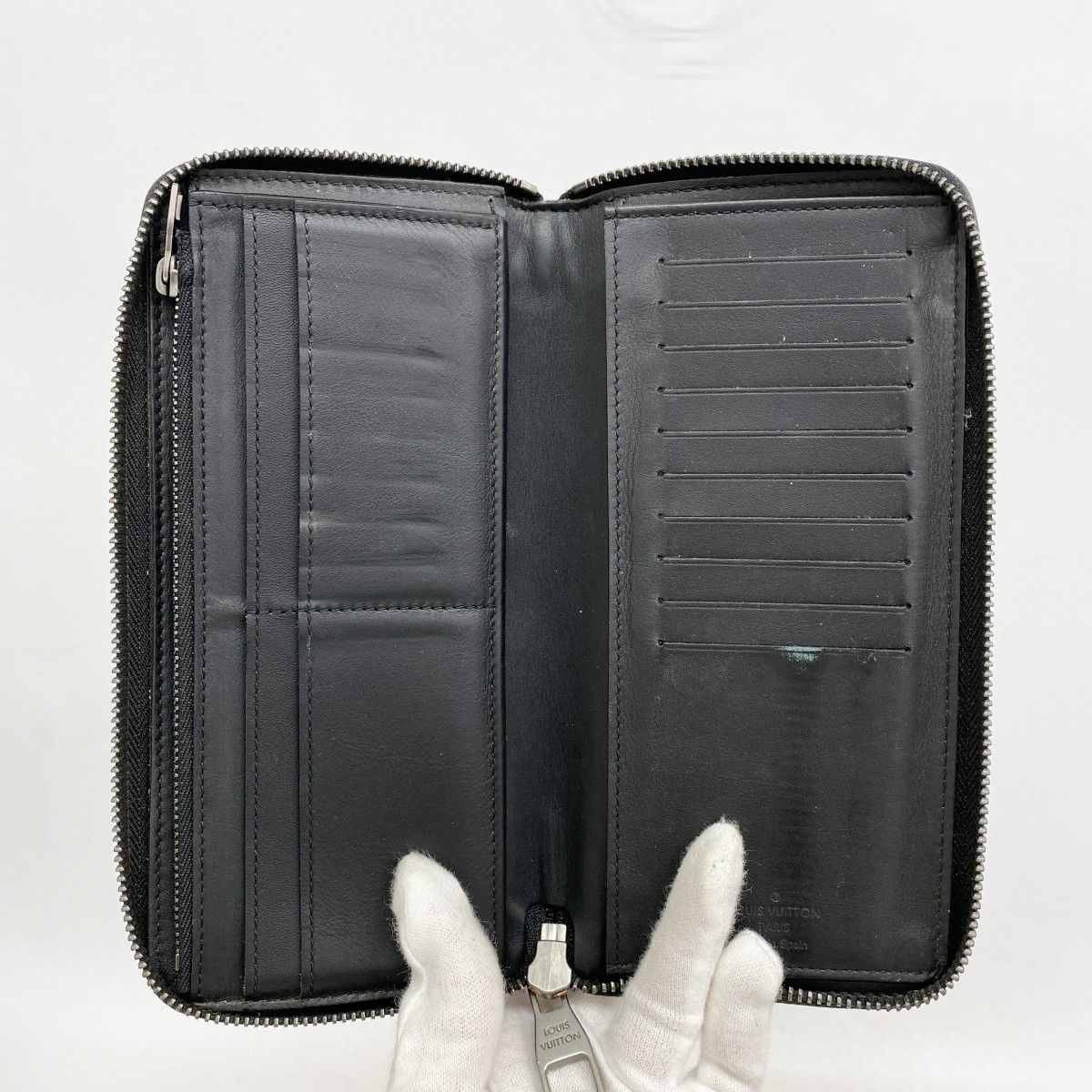 5od4757】ルイヴィトン 長財布 ダミエ・アンフィニ ジッピーウォレット