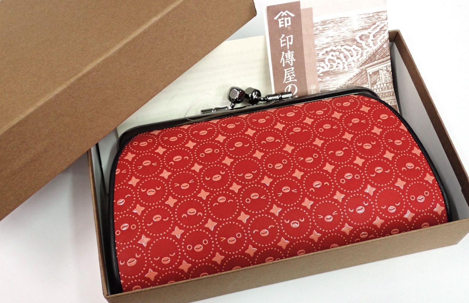 △13 未使用 JIZAING×INDEN 印伝屋 Suicaコラボ 親子がま口 小銭入れ