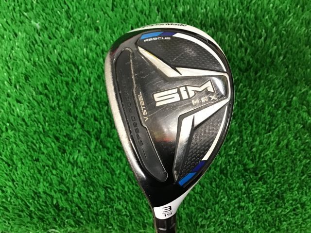 【】 テーラーメイド SIM MAX U3 レフティ USA ユーティリティ UT 純正特注シャフト (フレックスS) メンズ 男性用 左利き レフティ 左用 Cランク ゴルフクラブ