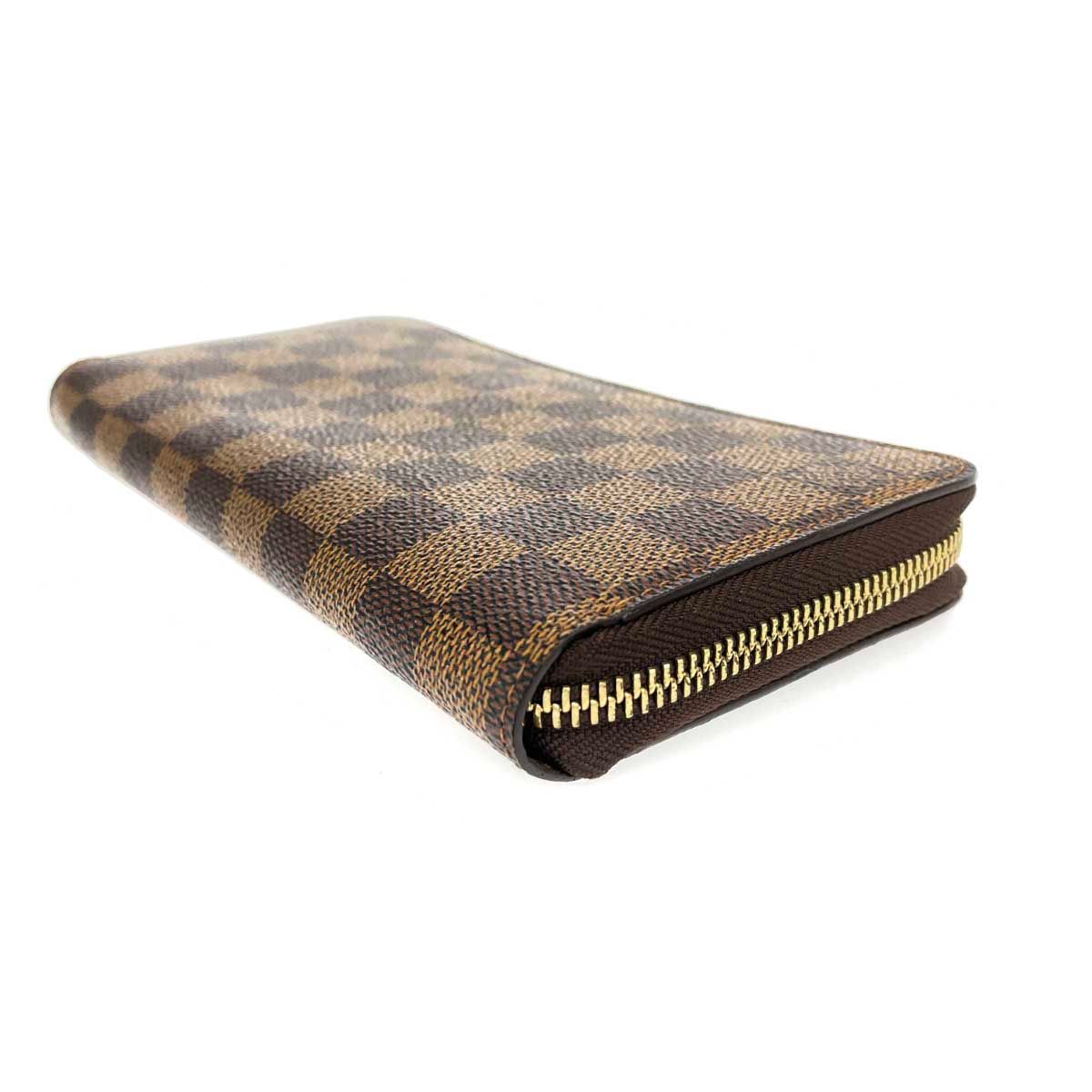 LOUIS VUITTON ルイヴィトン ラウンドファスナー長財布 ダミエ/エベヌ