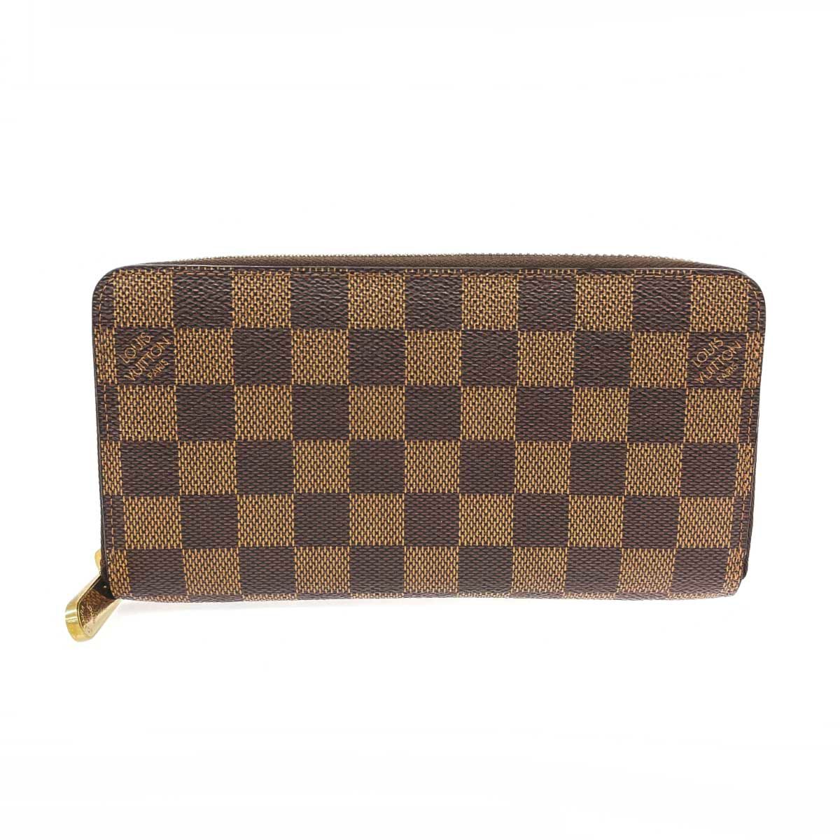 LOUIS VUITTON ルイヴィトン ラウンドファスナー長財布 ダミエ/エベヌ