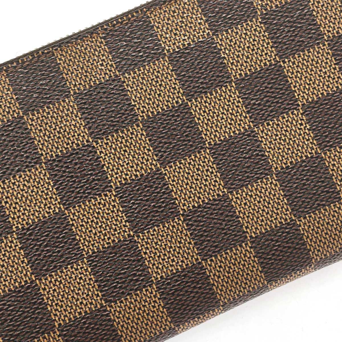 LOUIS VUITTON ルイヴィトン ラウンドファスナー長財布 ダミエ/エベヌ