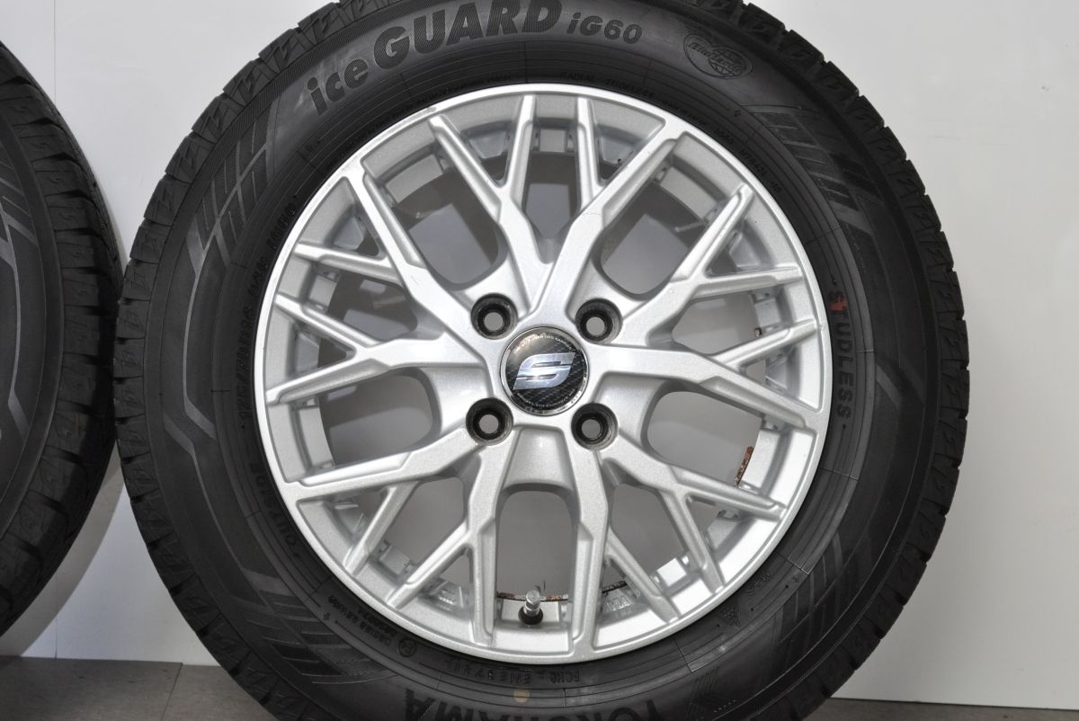  程度良好 Stranger 14 in 5 J 38 PCD 100 アイスガードiG 60 ノーストレックN 175 70 R アクア ヴィッツ カローラフィールダー デミオ 14インチ タイヤ ホイールセット