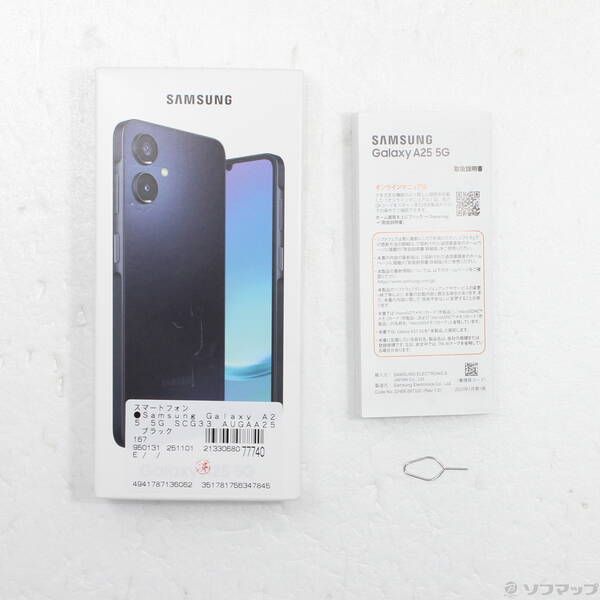品〕 Galaxy A25 5G 64GB ブラック SCG33 au SIMフリー【269】